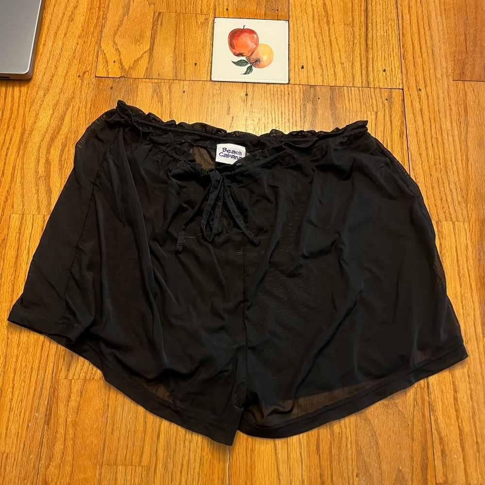Beach Cabana Sheer Coverup Shorts